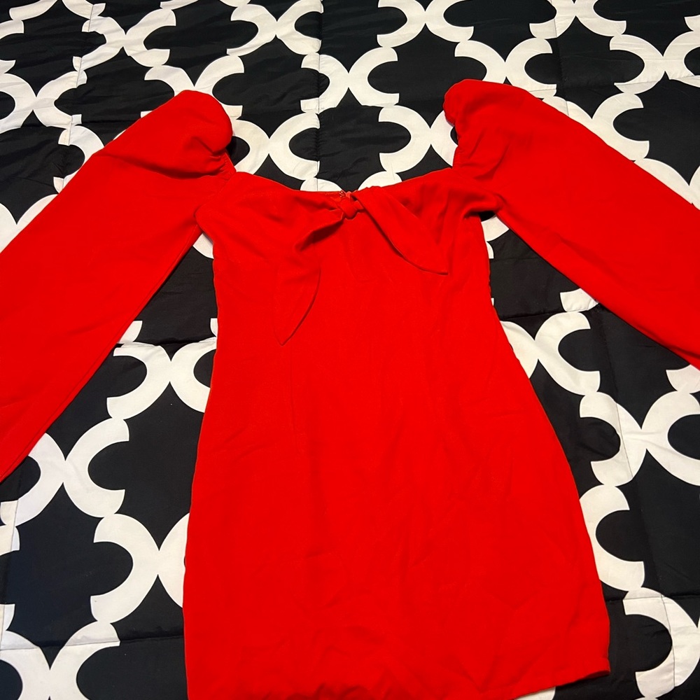 Mini Red Fashion Nova Dress.